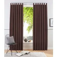 OTTO home Vorhang Raja (2 St), Schlaufen, blickdicht, Polyester, 2er-Set, Bestseller, einfarbig, modern, pflegeleichte Mikrofaser