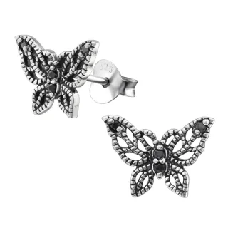 Schmetterling Ohrringe aus 925 Silber