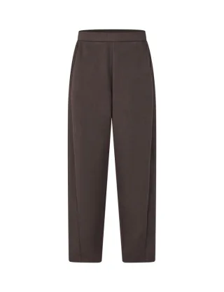 mbym - Stoffhose mit weitem Bein braun - Gr. - S