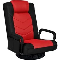 Yaheetech Gaming-Stuhl Bodenstuhl 360° Drehbar, Verstellbare Relaxstuhl Meditationsstuhl 360° Floor Chair Sitzsessel