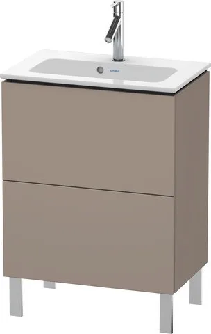 Duravit L-Cube Waschtischunterbau bodenstehend Basalt Matt 620x391x704 mm - LC667304343 LC667304343