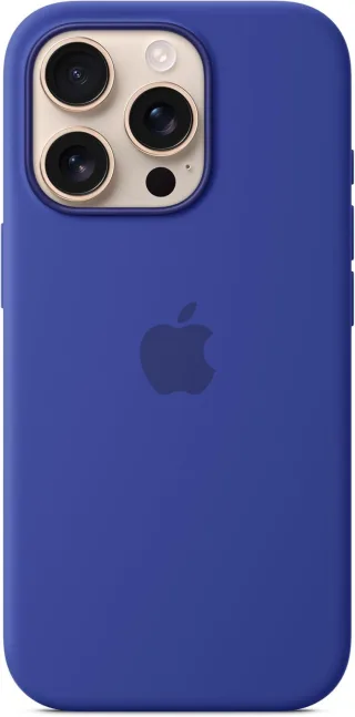 Apple Silikon Case mit MagSafe [für iPhone 16 Pro] ultramarin