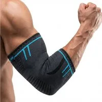 AGILE NOW Ellenbogenbandage M (Hochwertige Ellenbogenbandage Tennisarm), Atmungsaktiv & Rutschfest