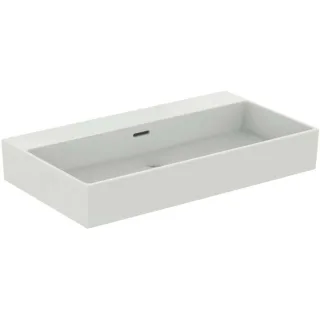 Ideal Standard Extra Waschtisch R054901 ohne Hahnloch, mit Überlauf, geschliffen, weiß