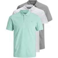 Jack & Jones Poloshirt Basic (3-tlg., 3er Pack) slimfit / figurbetont geschnitten