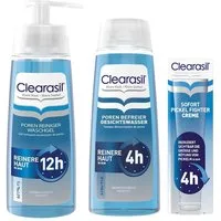 Clearasil Gesichtreinigungs-Set Clearasil Waschgel 200 ml + Gesichtswasser 200 ml + Pickel Creme 15 ml, 3-tlg., Gesichtreinigungs-Set