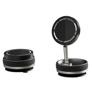 360° Adjustable Vacuum Magnetic Suction Cup Phone Mount Portable Hands-Free Magnetic Car Phone Holder for above 4.7inch