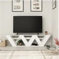 Decortie TV-Schrank Ralla Lowboard Fernsehschrank 65 Zoll, 158 x 30 x 40 cm, V-Beine