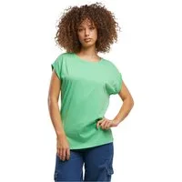 urbandreamz T-Shirt Damen Kurzarm T-Shirt Rundhals mit verlängerter Schulter