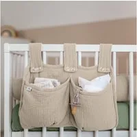 lilimaus Betttasche Bett-Organizer für Kinderbett - Tasche für Spielzeug & Bücher (1-tlg), Bücher & Kuscheltiere griffbereit am Bett - optional mit Gold