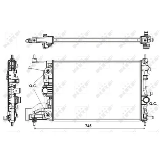 NRF K?hler f?r Antriebsbatterie Opel Astra J 1,6