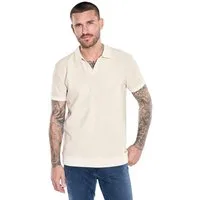 emilio adani Poloshirt Herren Modisches Poloshirt mit Struktur, Reinweiss