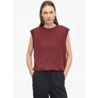 s.Oliver Kurzarmshirt T-Shirt Ärmelloses Shirt aus Interlockjersey mit Ballonsaum