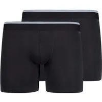 Skiny Lange Unterhose Cotton Multipack (2er Pack) bequem, elastisch, basic, weich, Baumwollmix