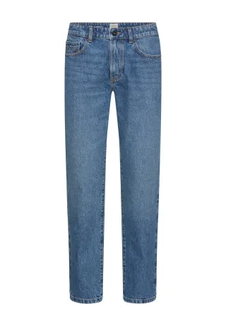 camel active - Relaxed Fit 5-Pocket Jeans aus Baumwolle ocean blue - Gr. - 30