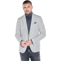 emilio adani Sakko Herren Freizeit-Sakko slim fit, Silbergrau