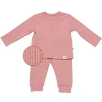 biorganic Langarmshirt & Hose Baby Nature Relax Modal für Jungen und Mädchen Unisex Langarm (Set, 2-tlg., Shirt und Hose) gerippte Textilstruktur (Ripp), Bio-Baumwolle und Modal Größe 68-86