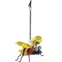 Maximex LED Gartenleuchte Modell Biene, Ein-/Ausschalter, LED fest integriert, Warmweiß, solarbetriebene Gartendekoration, leuchtet bis zu 8 Stunden