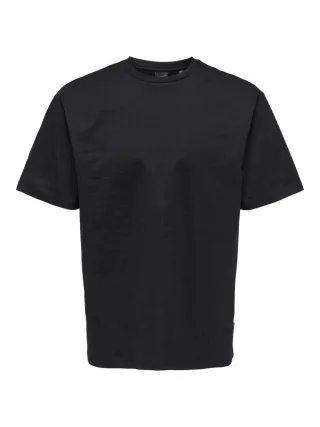 only & sons - T-Shirt - Fred schwarz - Gr. - XXL
