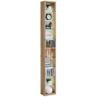 VCM Standregal Holz CD DVD Stand Aufbewahrung Regal Rasato XL, 1-tlg., VCM Standregal Rasato 155x21x14 cm Holzwerkstoff, Glas