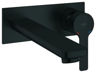 GROHE 2-Loch-Waschtisch-Wandbatterie Lineare, 23444_1 Fertigmontageset matt black, 234442431 234442431