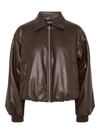 PIECES - PCLARA PADDED COATED BOMBER JACKET WB BC - Gr. - M