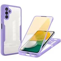 betterfon Handyhülle für Galaxy A13 5G / A04 / A04s TPU Schutzcase Schwarz, 2-teiliges 360 Grad Case mit Rundumschutz und Displayschutz