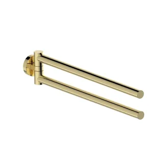 Herzbach LIVING Handtuchhalter 340mm zweiteilig PVD Gold, 30.818500.1.03 30.818500.1.03