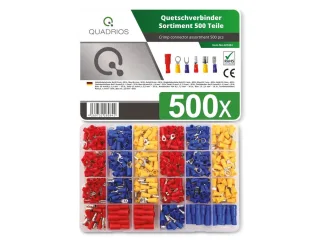 QUADRIOS Quetschverbinder-Sortiment, 22C424, 500St