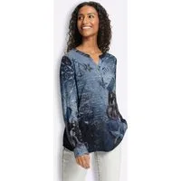 heine Klassische Bluse Druckbluse Langarm