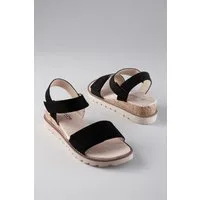 Aniston SHOES Sandale Sommerschuh, Klettschuh, Keilabsatz - NEUE KOLLEKTION