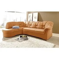 DOMO collection Ecksofa Papenburg, zeitlose Rückensteppung, elegante Armlehne, L-Form, mit Ottomane, wahlweise mit Bettfunktion, OTTOs Choice