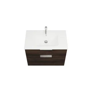 Burgbad Glas Waschtisch-Set Eqio Marone Dekor Trüffel/Weiß, SEYX082F2012A0070 SEYX082F2012A0070