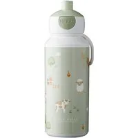 Mepal Trinkflasche CAMPUS, Grün, Weiß, Ø 6,5 cm, Kunststoff, 400 ml