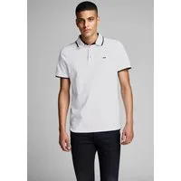 Jack & Jones Poloshirt JJEPAULOS Poloshirt mit klassischem Kragen und figurbetonter Form Logostickerei, modisch, schmal, Baumwolle, Polokragen