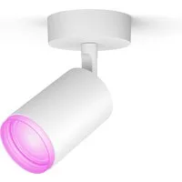 Philips Hue LED Deckenspot White & Color Ambiance Fugato 1er Aufbauspot, Abschaltautomatik, Bluetooth, CCT - über Fernbedienung, Dimmfunktion, Einschlafhilfe, Farbsteuerung, Farbwechsel, Memory, nach Trennung vom Netz, Nachtlichtfunktion, RGB, Smart 