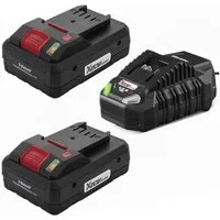 Parkside Starterset Parkside 2x Akku 20V - 4.0 Ah PAPS 204 und Ladegerät 4.5 A Akku Starter-Set