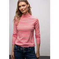 STREET ONE Langarmshirt in Streifen-Optik und mit Turtleneck
