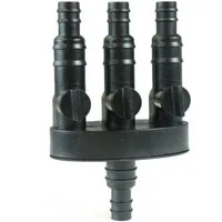 Arnusa Schlauchkupplung 1/2" und 3/4" Anschluss, (Springbrunnen Schlauchverteiler 3 Wege), Stufenlos regulierbar für Wasserspiele