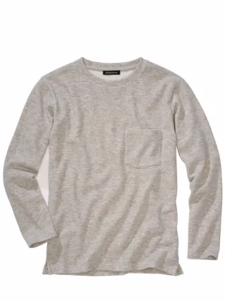 Mey & Edlich Herren Schön-einfach-Pulli Grau 50 % Baumwolle, 40 % Wolle, 10 % Polyamid