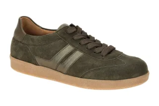 Gabor 73.300 - Damen Halbschuhe Sneaker oliv Gr?n Dreamvelour F-Weite