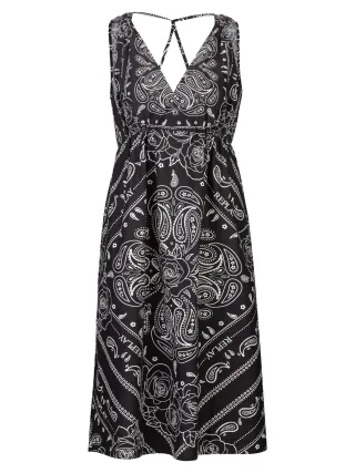 Replay Freizeitkleid All Over bedruckte Baumwollpopeline