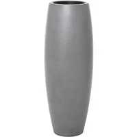 VIVANNO Bodenvase Fiberglas MAGNUM Rund - Betongrau Beton-Design (1 St), 37x100 cm