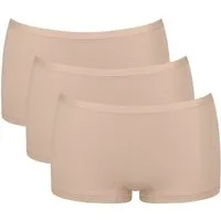 sloggi Panty GO Daily Cotton (3er Pack) Glanz-Effekt Details, elastisch, bequem, Baumwollmix