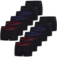 Jack & Jones Boxershorts Herren Retroshorts JACJEANS TRUNKS 12er Pack Regular Fit (Vorteilspack, 12-St) Unterhosen mit Stretch