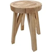 Spetebo Blumenhocker Massivholz Hocker natur - 40 x 28 cm (Stück, 1 St., Pflanzenhocker), Sitzhocker Blumenhocker Beistelltisch