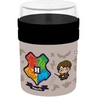 Geda Labels GmbH Lunchbox HP Back to Hogwarts, PP, (1-tlg), Beige, 500ml, Füllmenge 500ml + 150ml