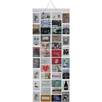Goods+Gadgets Bilderrahmen Bilderrahmen XXL Fotovorhang für 80 Fotos 10×15 cm–Wand & Tür Display, für 40 Bilder (Bildervorhang), Fotogalerie
