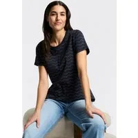 Ragwear Kurzarmshirt MINTTA ZIG ZAG O mit Logoschriftzug