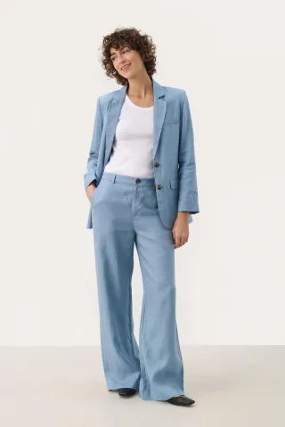 Casual Hose Classic fit Faded Denim blue